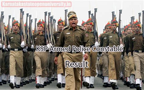 CAR DAR KSP Result 2024 For Armed Police Constable (Link), .
